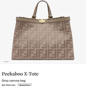 Original Fendi Peekaboo X-Tote Handbag 20% discount ♥